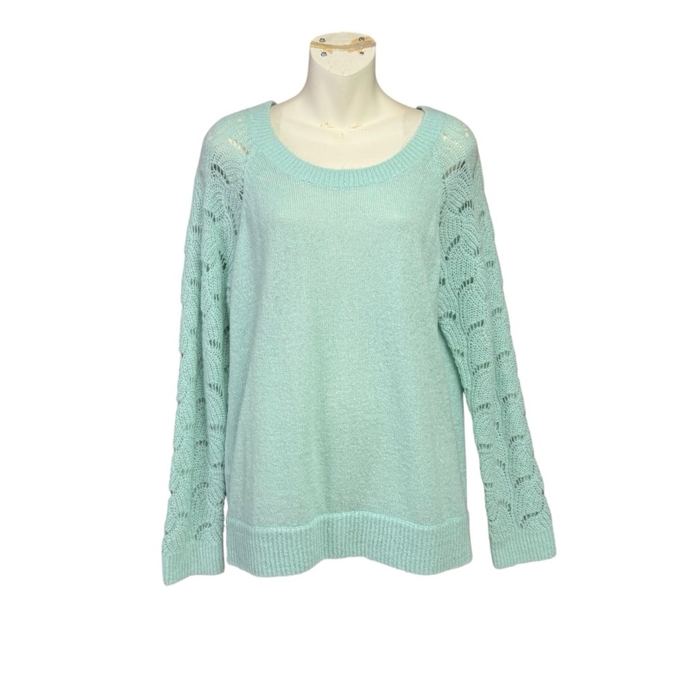 LOFT Light Green Women's Sweater size large very lightweight